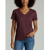 4 Pack Women’s Cotton Short Sleeve V Neck T Shirts Casual Tops Basic Tees(Set 5)