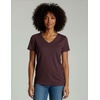 4 Pack Women’s Cotton Short Sleeve V Neck T Shirts Casual Tops Basic Tees(Set 5)
