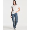 4 Pack Women’s Cotton Short Sleeve V Neck T Shirts Casual Tops Basic Tees(Set 6)