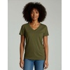4 Pack Women’s Cotton Short Sleeve V Neck T Shirts Casual Tops Basic Tees(Set 6)