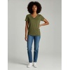 4 Pack Women’s Cotton Short Sleeve V Neck T Shirts Casual Tops Basic Tees(Set 6)