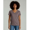 4 Pack Women’s Cotton Short Sleeve V Neck T Shirts Casual Tops Basic Tees(Set 8)