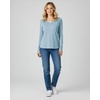 4 Pack Women’s Long Sleeve Cotton V Neck Tshirts Basic Tees Tops Undershirt(Set 1)