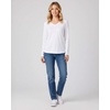 4 Pack Women’s Long Sleeve Cotton V Neck Tshirts Basic Tees Tops Undershirt(Set 10)