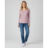 4 Pack Women’s Long Sleeve Cotton V Neck Tshirts Basic Tees Tops Undershirt(Set 2)