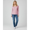 4 Pack Women’s Long Sleeve Cotton V Neck Tshirts Basic Tees Tops Undershirt(Set 6)