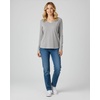 4 Pack Women’s Long Sleeve Cotton V Neck Tshirts Basic Tees Tops Undershirt(Set 8)