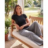 4 Pack Women’s Ribbed Tshirts Short Sleeve Crew Neck Tees Basic Tops Casual(Set 2)