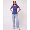 4 Pack Women’s Ribbed Tshirts Short Sleeve Crew Neck Tees Basic Tops Casual(Set 7)