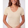5 Pack Women’s Ribbed V Neck T Shirts Short Sleeve Basic Lounge Casual Tops