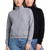 Solid Black  Grey Heather