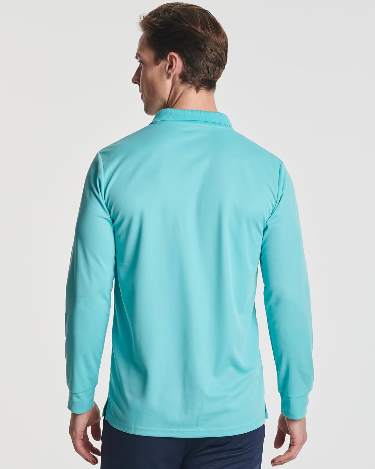 image:image3 Pack Mens Long Sleeve Polo Shirts Dry Fit Golf Work Casual Collared TopsSet 1