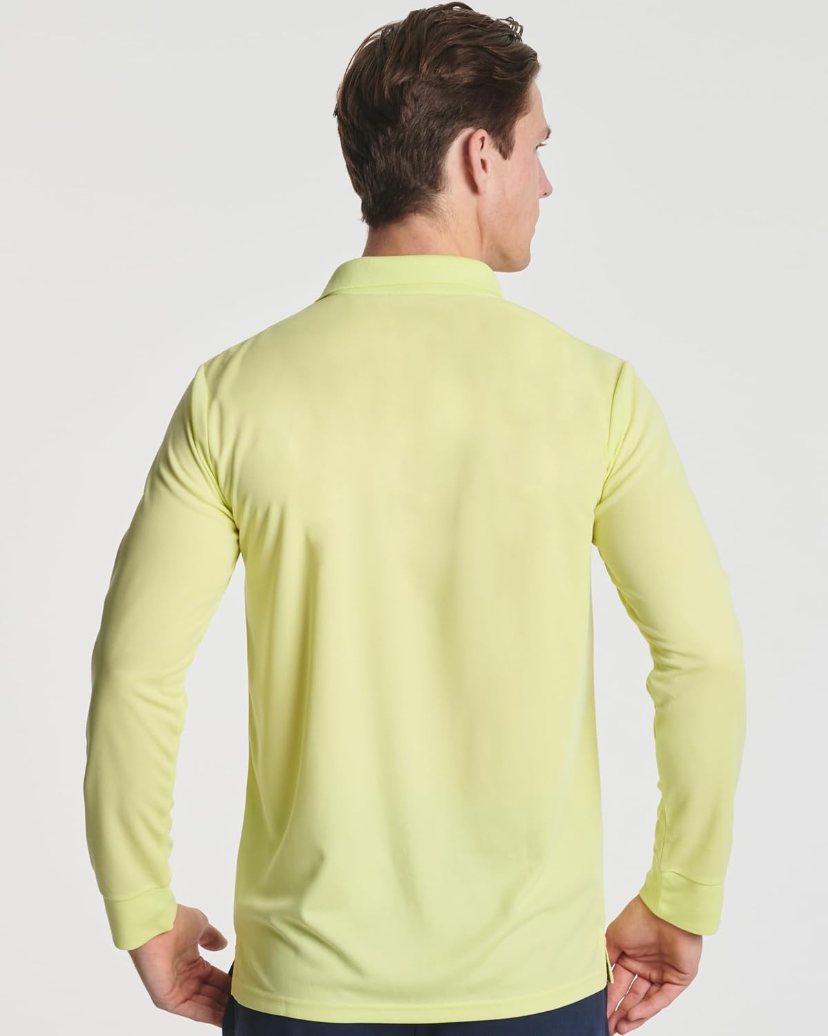 image:image3 Pack Mens Long Sleeve Polo Shirts Dry Fit Golf Work Casual Collared TopsSet 5