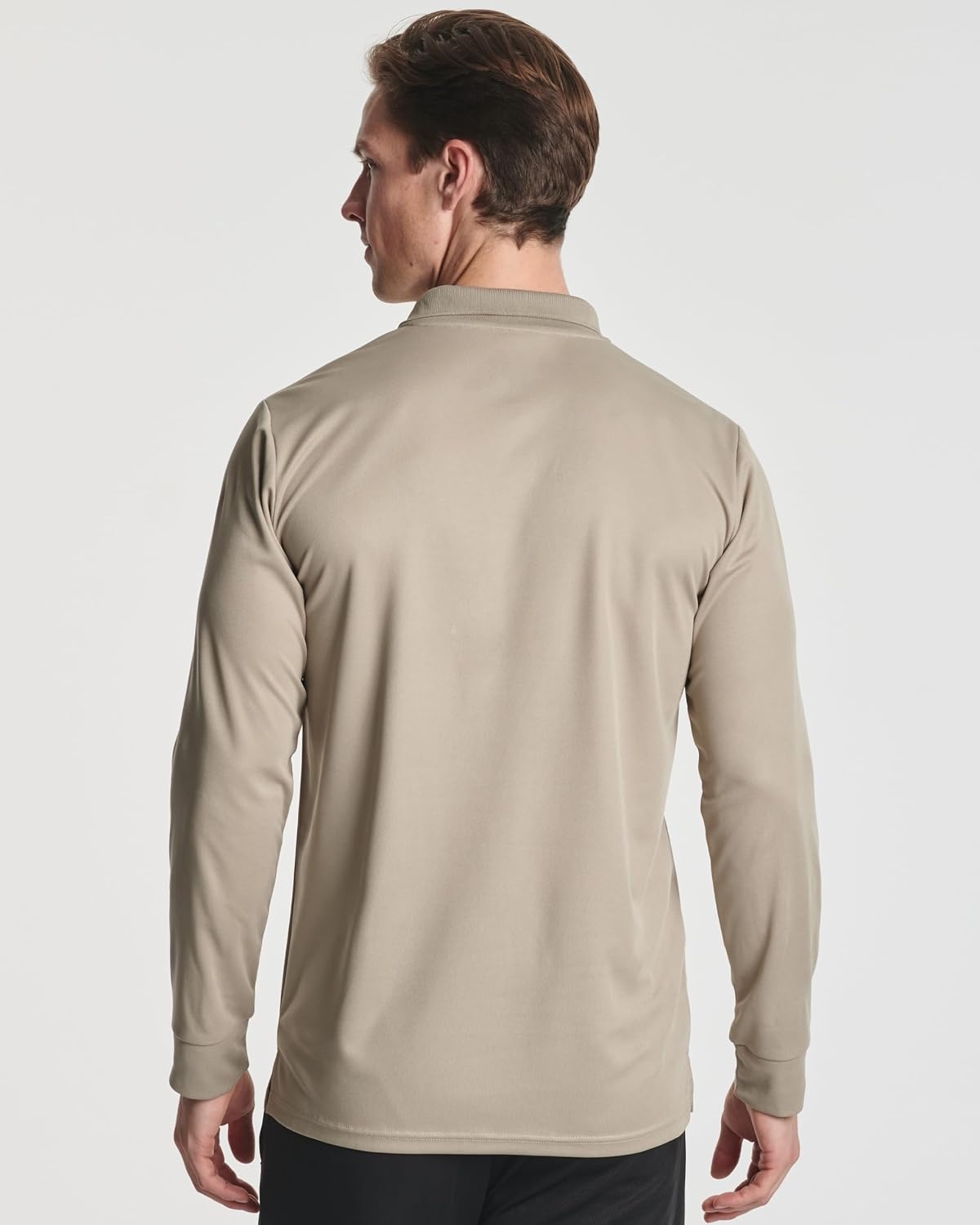 image:image3 Pack Mens Long Sleeve Polo Shirts Dry Fit Golf Work Casual Collared TopsSet 8