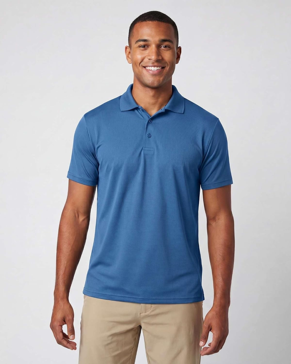 image:image3 Pack Mens Short Sleeve Golf Polo Collared Athletic Tennis Shirt CasualSet C