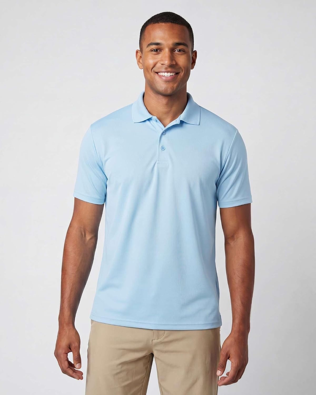 image:image3 Pack Mens Short Sleeve Golf Polo Collared Athletic Tennis Shirt CasualSet D
