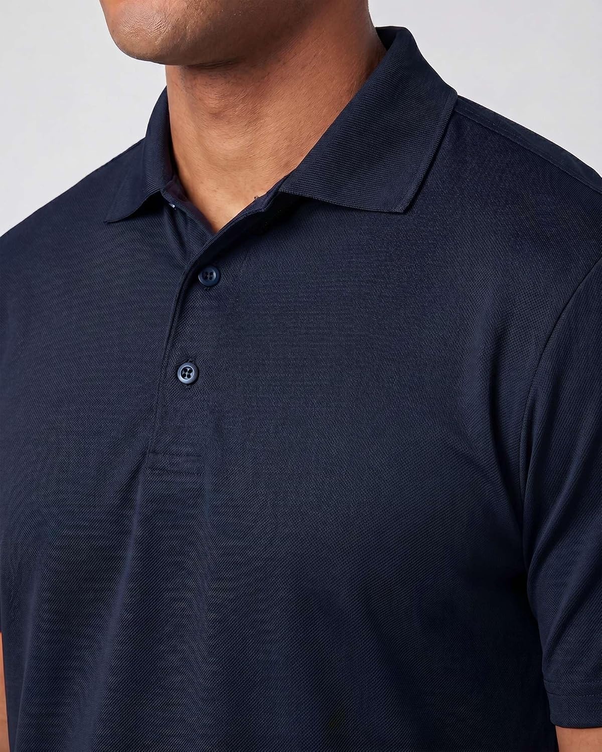 image:image3 Pack Mens Short Sleeve Golf Polo Collared Athletic Tennis Shirt CasualSet E