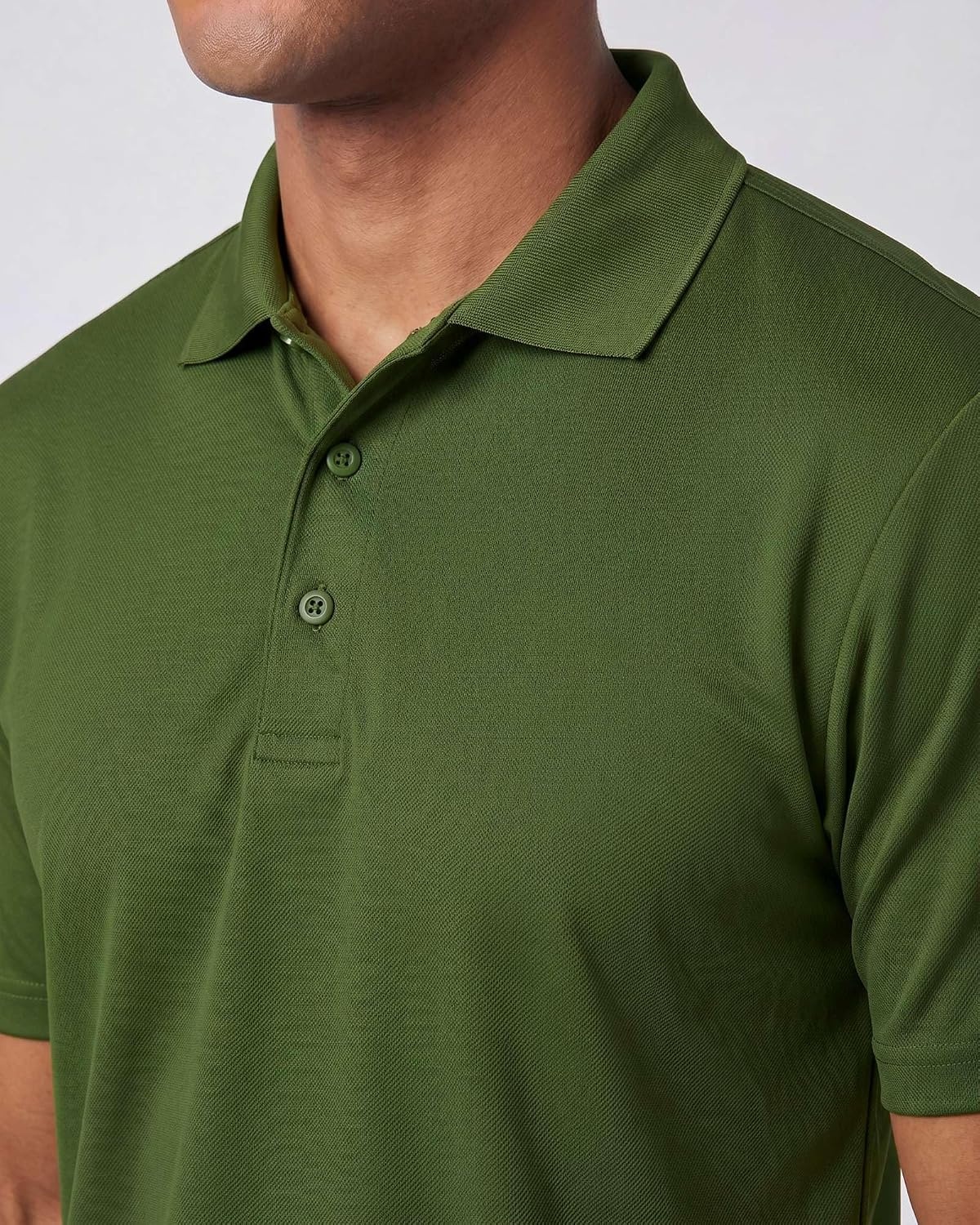 image:image3 Pack Mens Short Sleeve Golf Polo Collared Athletic Tennis Shirt CasualSet I