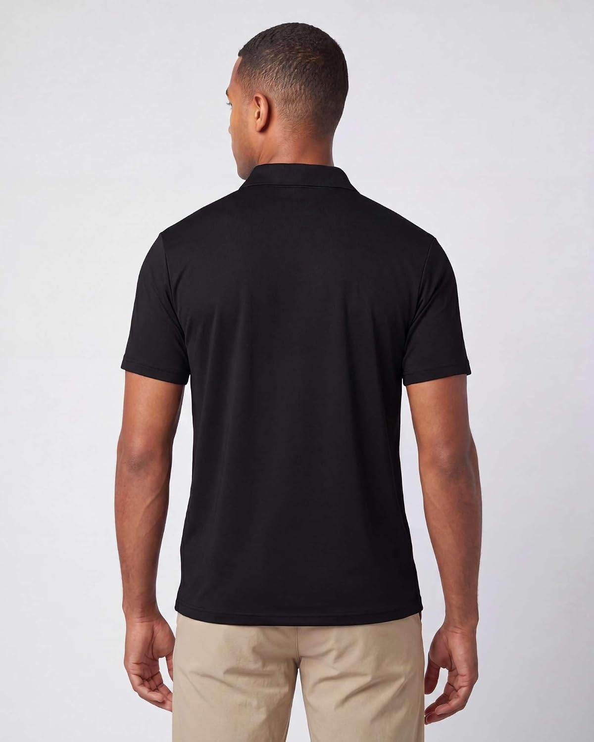 image:image3 Pack Mens Short Sleeve Golf Polo Collared Athletic Tennis Shirt CasualSet Q
