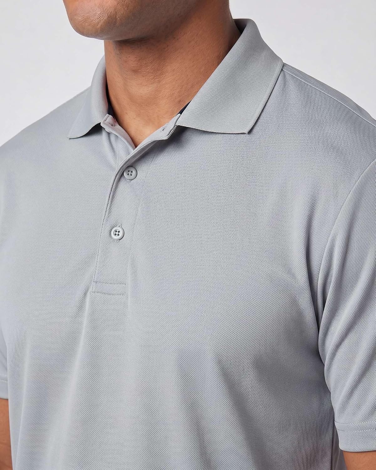 image:image3 Pack Mens Short Sleeve Golf Polo Collared Athletic Tennis Shirt CasualSet Q