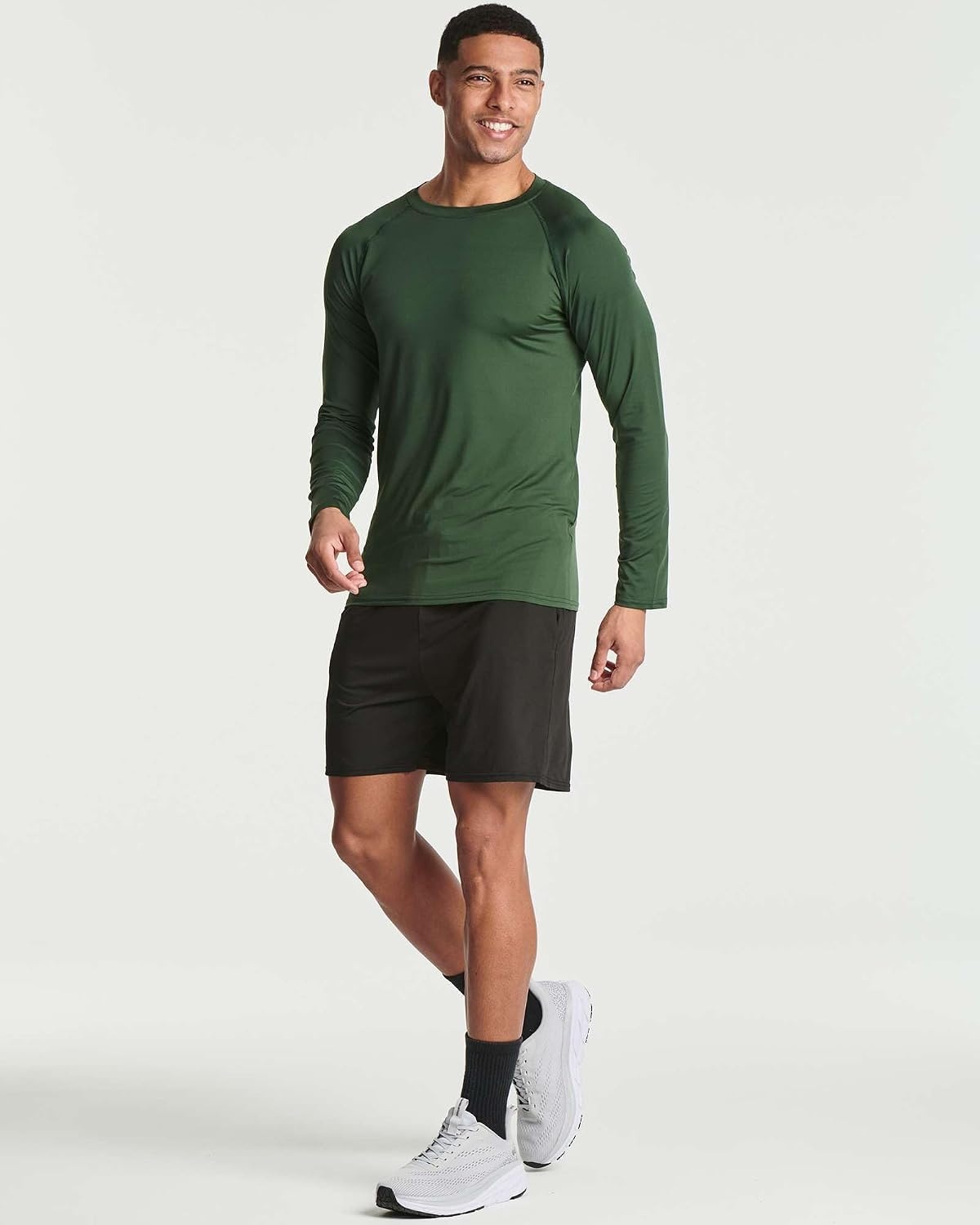 image:image4 Pack Mens Compression Shirts Long Sleeve Undershirts Base Layer Gym TopsSet H