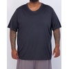 3 Pack Men’s Big & Tall Dry Fit V Neck T Shirts Athletic Workout Gym Tees(Set 2)