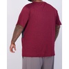 3 Pack Men’s Big & Tall Dry Fit V Neck T Shirts Athletic Workout Gym Tees(Set 3)