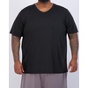 3 Pack Men’s Big & Tall Dry Fit V Neck T Shirts Athletic Workout Gym Tees(Set 7)