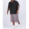 3 Pack Men’s Big & Tall Dry Fit V Neck T Shirts Athletic Workout Gym Tees(Set 7)