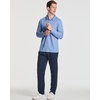 3 Pack Mens Long Sleeve Polo Shirts Dry Fit Golf Work Casual Collared Tops(Set 5)