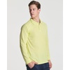 3 Pack Mens Long Sleeve Polo Shirts Dry Fit Golf Work Casual Collared Tops(Set 5)