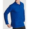 3 Pack Mens Long Sleeve Polo Shirts Dry Fit Golf Work Casual Collared Tops(Set 7)