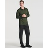 3 Pack Mens Long Sleeve Polo Shirts Dry Fit Golf Work Casual Collared Tops(Set 7)