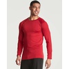 4 Pack Mens Compression Shirts Long Sleeve Undershirts Base Layer Gym Tops(Set B)