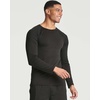 4 Pack Mens Compression Shirts Long Sleeve Undershirts Base Layer Gym Tops(Set C)