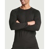 4 Pack Mens Compression Shirts Long Sleeve Undershirts Base Layer Gym Tops(Set D)