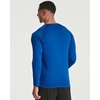 4 Pack Mens Compression Shirts Long Sleeve Undershirts Base Layer Gym Tops(Set D)