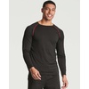 4 Pack Mens Compression Shirts Long Sleeve Undershirts Base Layer Gym Tops(Set F)