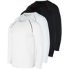 4 Pack Mens Compression Shirts Long Sleeve Undershirts Base Layer Gym Tops(Set F)
