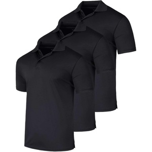 3 Pack Men’s Short Sleeve Golf Polo Collared Athletic Tennis Shirt Casual(Set O)