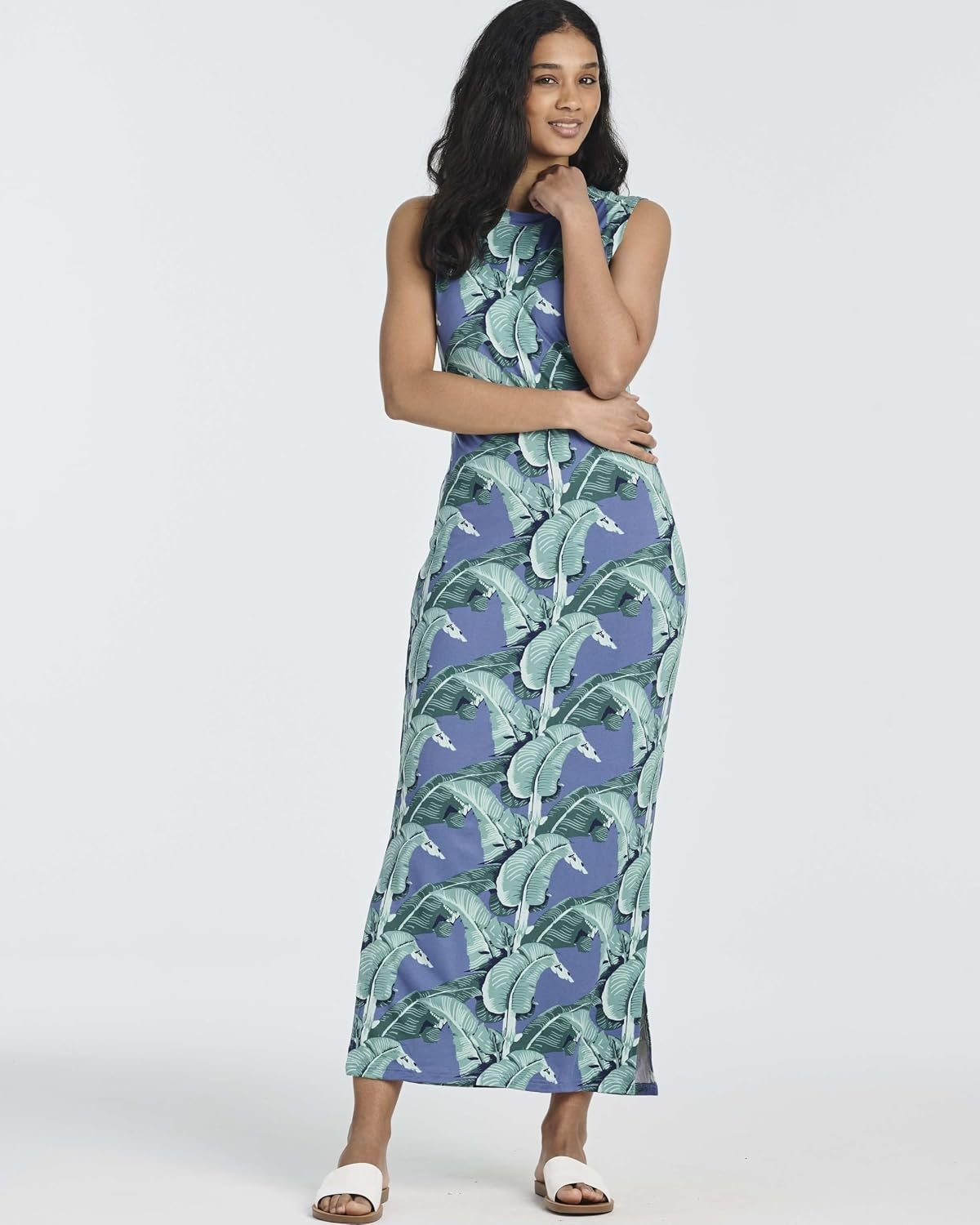 image:image3 Pack Womens Maxi Tank Dress Sleeveless Sundress Long Casual Beach PocketSet 8
