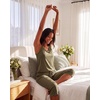 2 Pack Women’s Pajama Sets 2 Piece Tank Top Capri Pants PJs Sleepwear Cute(Set 2)