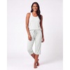 2 Pack Women’s Pajama Sets 2 Piece Tank Top Capri Pants PJs Sleepwear Cute(Set 3)