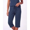 2 Pack Women’s Pajama Sets 2 Piece Tank Top Capri Pants PJs Sleepwear Cute(Set 4)