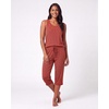 2 Pack Women’s Pajama Sets 2 Piece Tank Top Capri Pants PJs Sleepwear Cute(Set 5)