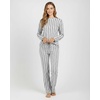 2 Pack Women’s Pajama Sets Long Sleeve Sleepwear Comfy Cute Loungewear PJ(Set D Blue & Charcoal)