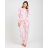 2 Pack Women’s Pajama Sets Long Sleeve Sleepwear Comfy Cute Loungewear PJ(Set H Black & Pink)
