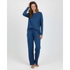 2 Pack Women’s Pajama Sets Long Sleeve Sleepwear Comfy Cute Loungewear PJ(Set a Blue & Red)