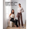 3 Pack Women Velvet Straight Leg Pants Velour Sweatpants Cozy Lounge Soft(Solid Black  Solid Chocolate Torte  Solid Moonbeam)