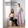 3 Pack Women Velvet Straight Leg Pants Velour Sweatpants Cozy Lounge Soft(Solid Black  Solid Orchid Petal  Solid Ballad Blue)